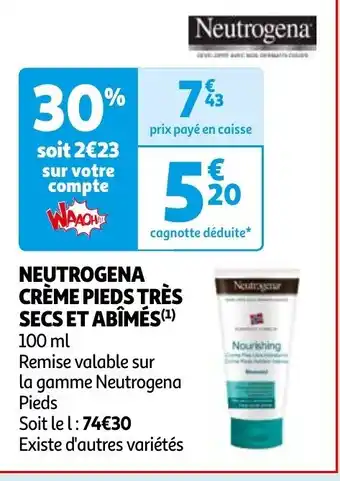NEUTROGENA CRÈME PIEDS TRÈS SECS ET ABÎMÉS