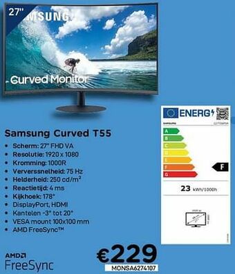 CompuDeals Samsung curved t55 aanbieding