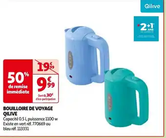 Auchan BOUILLOIRE DE VOYAGE QILIVE aanbieding