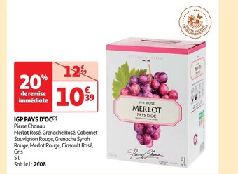 Auchan IGP PAYS D'OC aanbieding