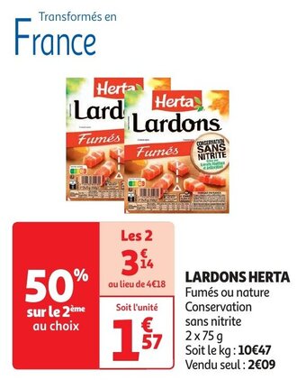 Auchan LARDONS HERTA aanbieding