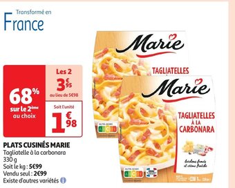 Auchan PLATS CUSINÉS MARIE aanbieding