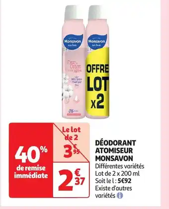 DÉODORANT ATOMISEUR MONSAVON