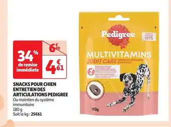 Auchan SNACKS POUR CHIEN ENTRETIEN DES ARTICULATIONS PEDIGREE aanbieding