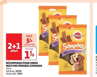 RÉCOMPENSES POUR CHIENS MULTI MIX PEDIGREE SCHMAKOS
