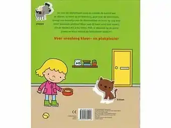 Multi bazar Kleur-En Stickerboek Met Woordjes Bij De Dieren (3-5J) aanbieding