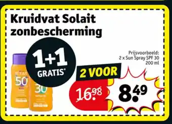Kruidvat 2 x Sun Spray SPF 30 200ml aanbieding