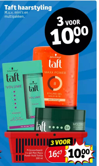 Kruidvat Taft haarstyling aanbieding