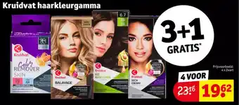 Kruidvat 4 x Zwart aanbieding