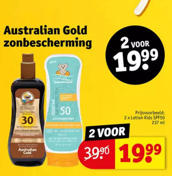 Kruidvat Australian Gold zonbescherming aanbieding