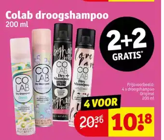 Kruidvat 4x droogshampoo Original 200 ml aanbieding