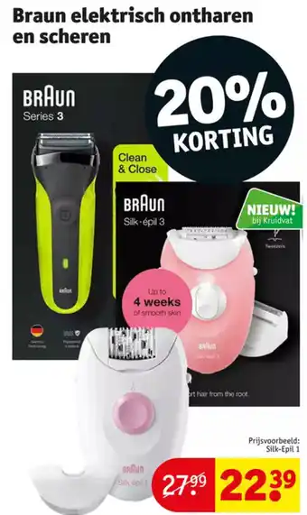 Kruidvat BRAUN Silk-Epil 1 aanbieding