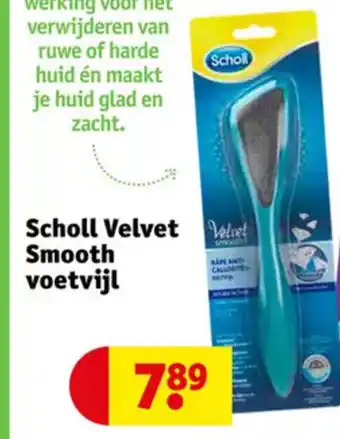 Kruidvat Scholl Velvet Velvet Smooth voetvijl aanbieding