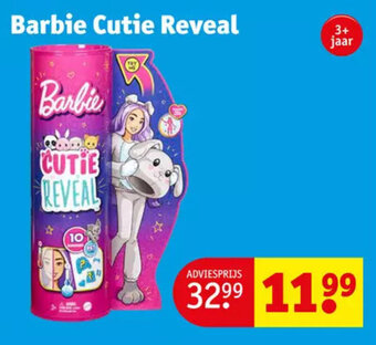 Kruidvat Barbie Cutie Reveal aanbieding