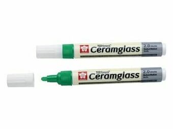 Multi bazar Pen-Touch Ceramglass. Medium. Groen aanbieding