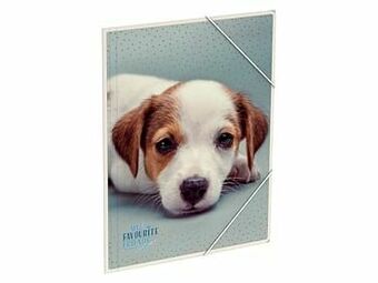 Multi bazar My Favourite Friends Elastomap A4 Dog/Blue aanbieding