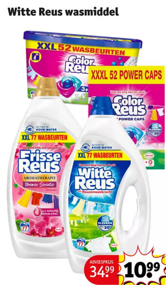 Kruidvat Witte Reus wasmiddel aanbieding