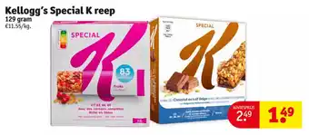 Kruidvat Kellogg's Special K reep 129GRAM aanbieding