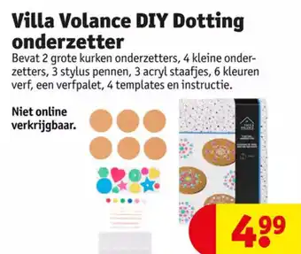 Kruidvat Villa Volance DIY Dotting onderzetter aanbieding