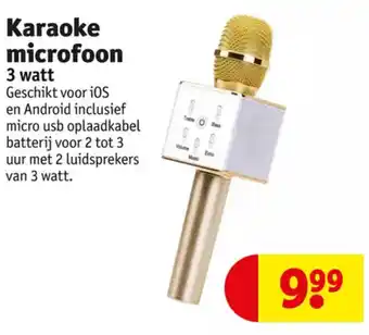 Kruidvat Karaoke microfoon 3 WATT aanbieding
