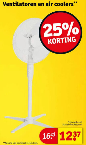 Kruidvat Ventilatoren en air coolers** aanbieding
