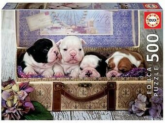Multi bazar Educa Puzzel 500 Puppy’S aanbieding