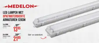 HandyHome Led Lampen Met Spatwaterdichte Armaturen 120cm aanbieding