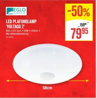 HandyHome Eglo Led Plafondlamp Voltago 2 aanbieding
