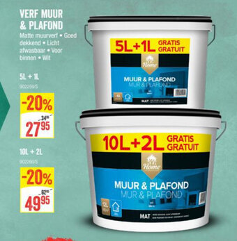 HandyHome Verf Muur & Plafond aanbieding