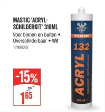 Mastic Acryl Schilderkit 310ml