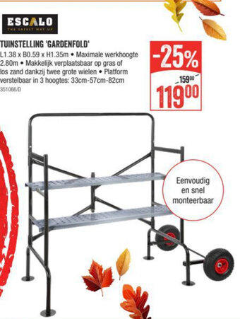 HandyHome Escalo Tuinstelling Gardenfold aanbieding