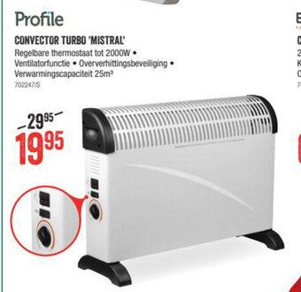 HandyHome Profile Convector Turbo Mistral aanbieding