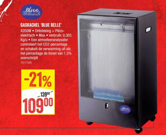 HandyHome Gaskachel Blue Belle aanbieding