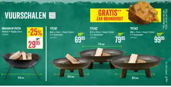 HandyHome Vuurschalen Brasero Op Poten aanbieding
