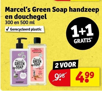 Kruidvat Marcel’s green soap handzeep en douchegel aanbieding