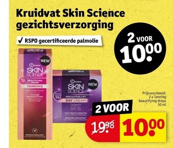 Kruidvat skin science gezichtsverzorging