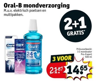 Kruidvat Oral-b mondverzorging aanbieding