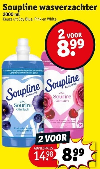 Kruidvat Soupline wasverzachter aanbieding