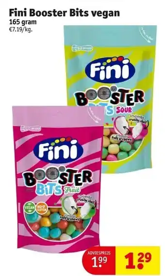 Kruidvat Fini booster bits vegan aanbieding