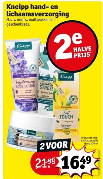 Kruidvat Kneipp hand- en lichaamsverzorging aanbieding
