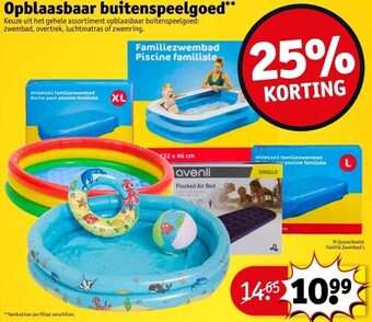 Opblaasbaar buitenspeelgoed