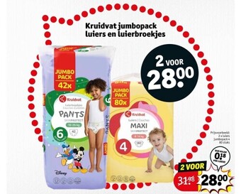 Kruidvat Kruidvat jumbopack luiers en luierbroekjes aanbieding
