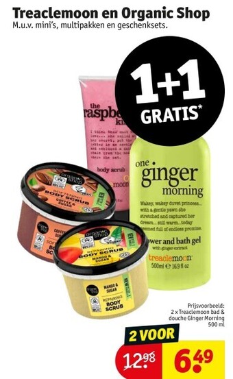 Kruidvat Treaclemoon en organic shop aanbieding