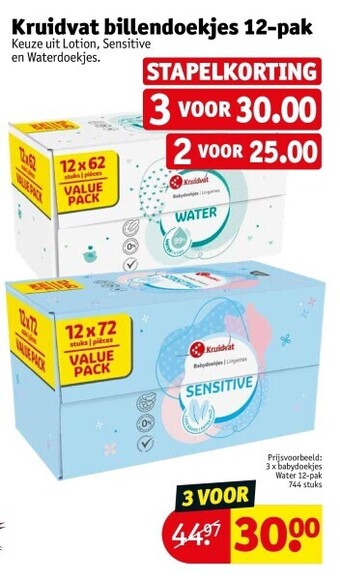 Kruidvat Kruidvat billendoekjes 12-pak aanbieding
