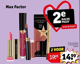Kruidvat Max factor aanbieding
