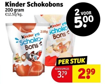 Kruidvat Kinder schokobons aanbieding