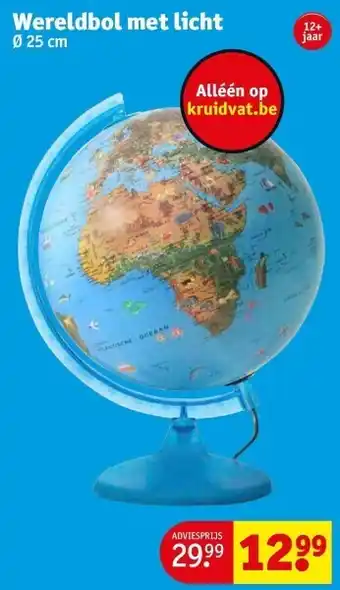 Kruidvat Wereldbol met licht aanbieding
