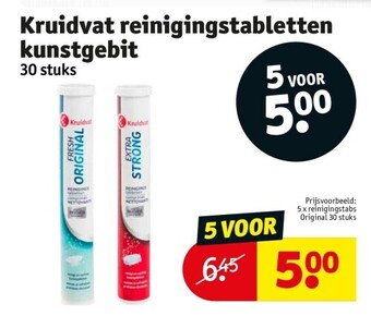 Kruidvat Kruidvat reinigingstabletten kunstgebit aanbieding
