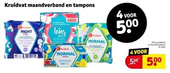 Kruidvat Kruidvat maandverband en tampons aanbieding