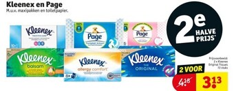 Kruidvat Kleenex en page aanbieding